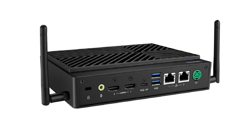 The UBX-110K is a 4K UHD fanless edge computer powered by an Intel® N97 or Core™ i3-N305 processor - UBX-110K