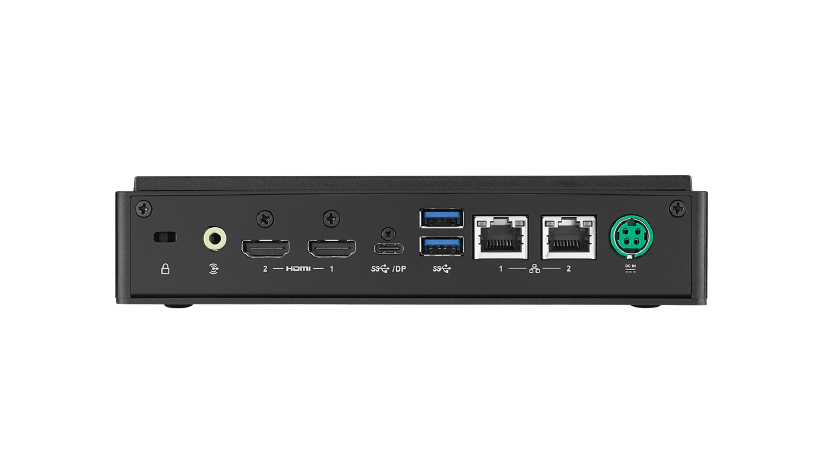 The UBX-110H is an 8K UHD fanless edge computer powered by an Intel® Celeron® 6305E or 11th generation Core™ i3/i5/i7 processor - UBX-110H